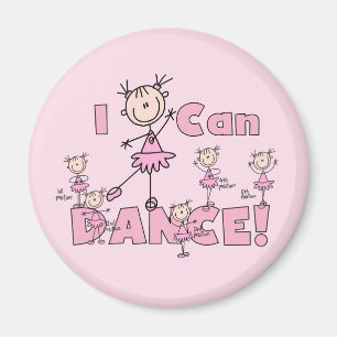 Aimant T-shirts et cadeaux Je peux danser