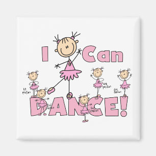 Aimant T-shirts et cadeaux Je peux danser