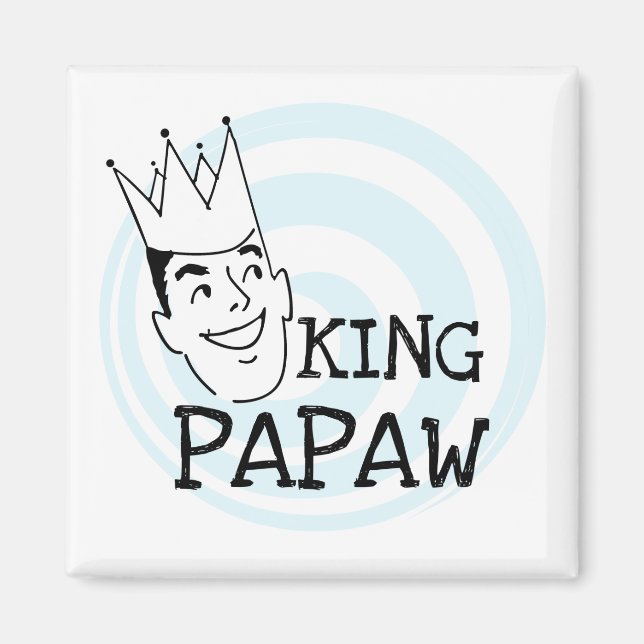 Aimant T-shirts et cadeaux King Papaw (Devant)