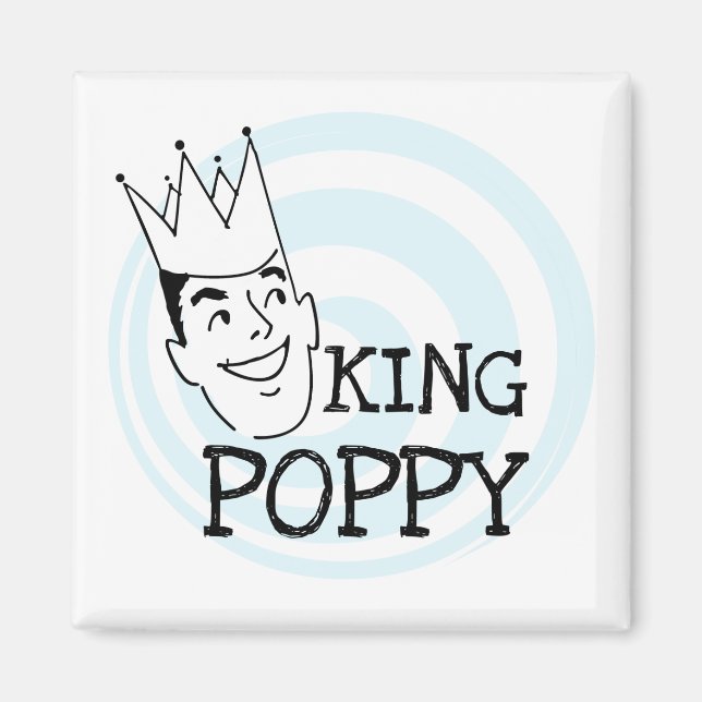 Aimant T-shirts et cadeaux King Poppy (Devant)