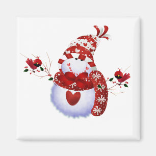 Aimant T-shirts et cadeaux mignons de bonhomme de neige