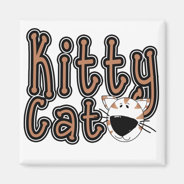 Aimant T-shirts et cadeaux mignons de chat de Kitty (Devant)