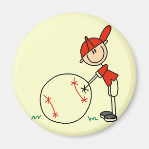 Aimant T-shirts et cadeaux personnalisés de baseball pour