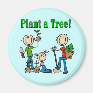 Aimant T-shirts et cadeaux Plantons un arbre