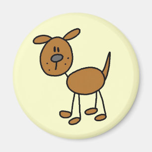 Aimant T-shirts et cadeaux pour chien marron