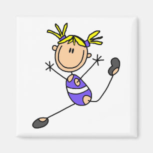 Aimant T-shirts et cadeaux pour fille blonde gymnaste