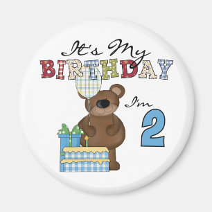 Aimant T-shirts et cadeaux pour le 2e anniversaire de Boy