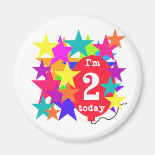 Aimant T-shirts et cadeaux pour le 2e anniversaire des ét