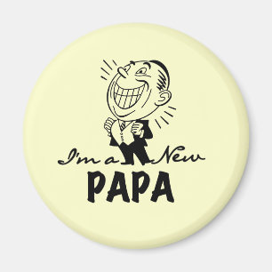 Aimant T-shirts et cadeaux pour papa nouveau souriant