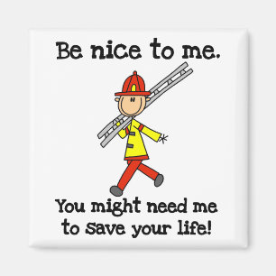 Aimant T-shirts et Cadeaux pour Pompiers Sois Sympa