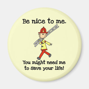 Aimant T-shirts et Cadeaux pour Pompiers Sois Sympa