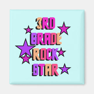 Aimant T-shirts et cadeaux Rock Star de 3e année