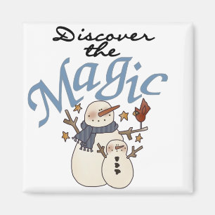 Aimant T-shirts et cadeaux Snowman Magic
