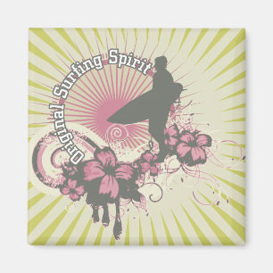 Aimant T-shirts et cadeaux surfants originaux d'esprit