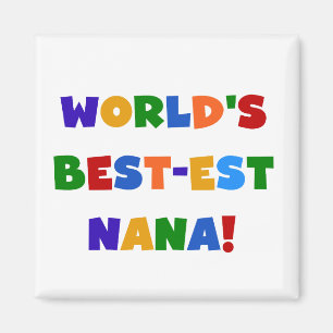 Aimant T-shirts lumineux de couleurs du Meilleur-est Nana