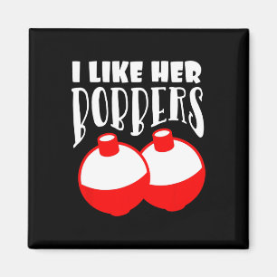 Aimant T-shirts pour hommes J'aime ses bobbers drôles de