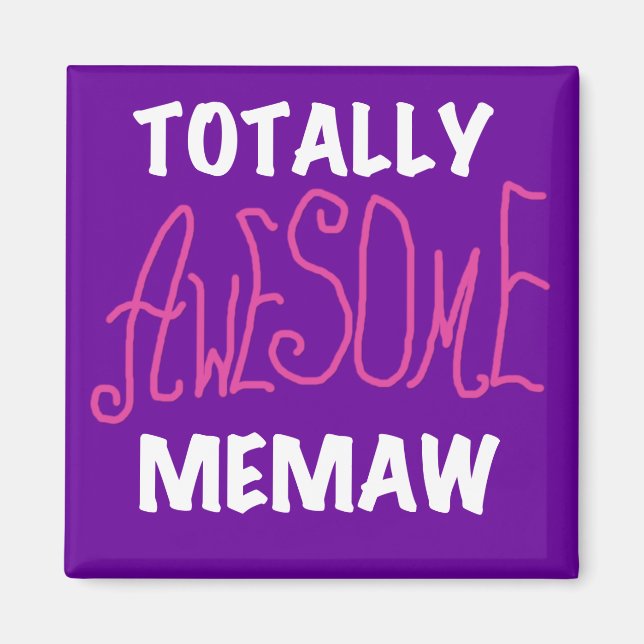 Aimant T-shirts rose totalement impressionnant de Memaw (Devant)