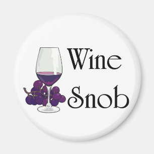Aimant T-shirts snob et cadeaux de vin