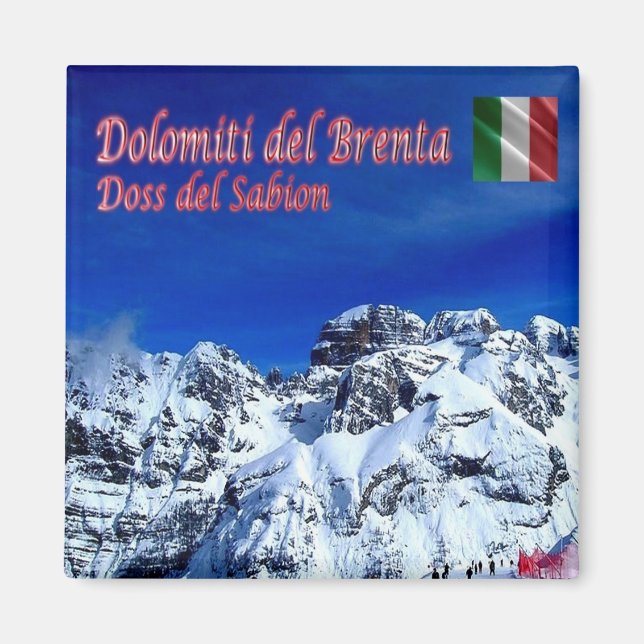 Aimant TAA047 BRENTA DOLOMITES, Doss del Sabion, Frigo (Devant)