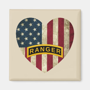 Aimant Tab American Heart Flag de l'école des Rangers de