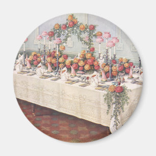 Aimant Table de banquet de mariage vintage