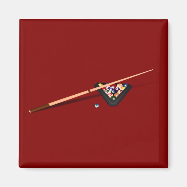 Aimant Table de billard Maroon de régulation (Devant)