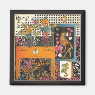 Aimant Table orange Mah Jongg