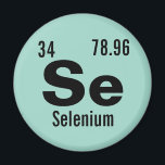 Aimant Table périodique des éléments de matrice<br><div class="desc">Customisez ce tableau périodique de chimie nerveuse des éléments du modèle magnétique. Entrez dans votre élément favori ou créez le vôtre ! Modifiez le nom de l'élément chimique, le symbole, le numéro atomique et la masse atomique. Cliquez sur personnaliser pour modifier la couleur de l'arrière - plan ou apporter d'autres...</div>