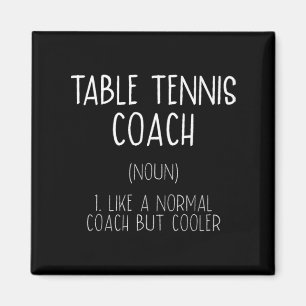 Aimant Table Tennis Coach Définition Fun Ping Pong Humour