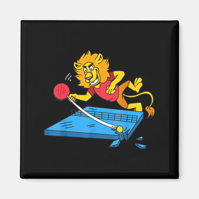Aimant Table Tennis Lion Ng Ng Lion Outfit Table Tennis  (Devant)
