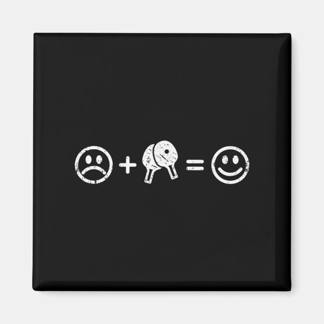 Aimant Table Tennis Makes Happy Fun Venin Table Tennis Pl (Devant)