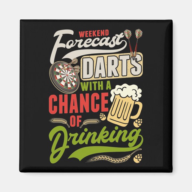 Aimant Tableau à fléchettes de fléchettes 180 fléchettes  (Devant)