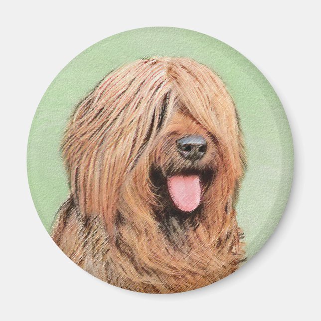 Aimant Tableau de bord - Joli art original chien (Devant)