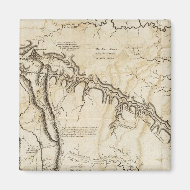 Aimant Tableau de la partie interne de la Louisiane (Devant)