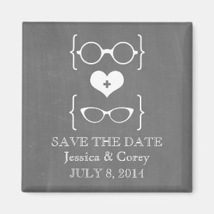 Aimant Tableau noir de lunettes Geeky Enregistrer l'aiman