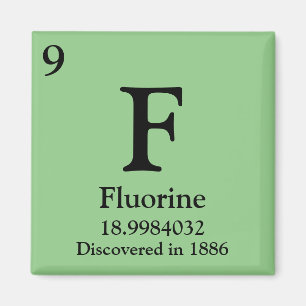 Aimant Tableau périodique fluorine