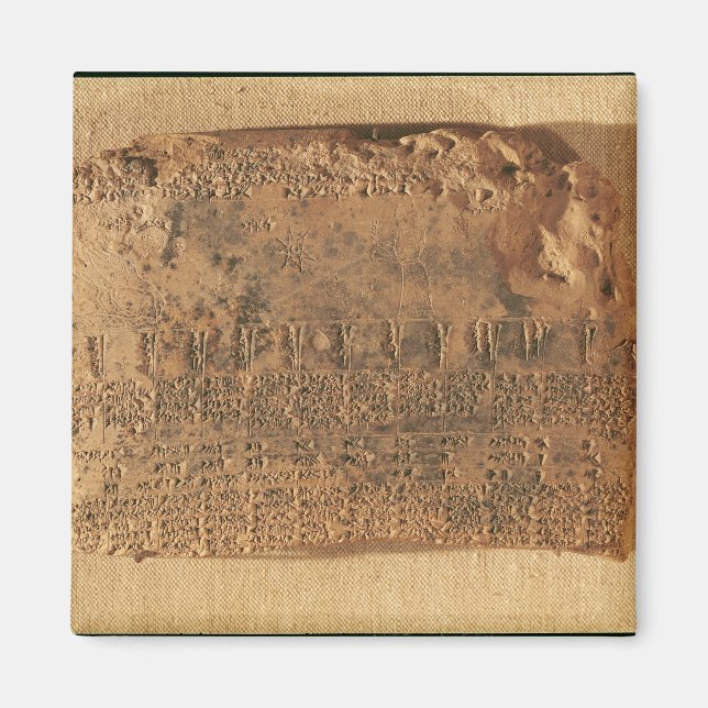 Aimant Tablette astrologique, d'Uruk (Devant)