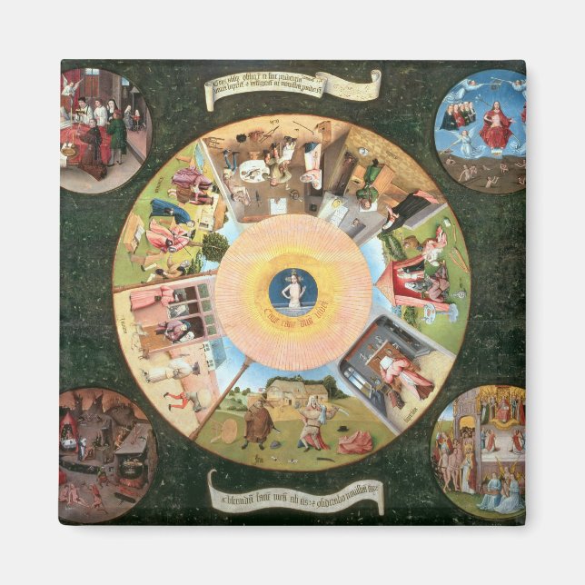 Aimant Tablette des sept péchés mortels (Devant)