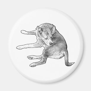 Aimant Tache de chiot joyeux