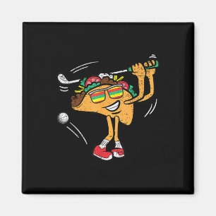 Aimant Taco Golf Player Cinco De Mayo Mexicain Golfer Foo