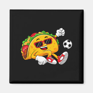 Aimant Taco jouant au football mexicain cinco de mayo som