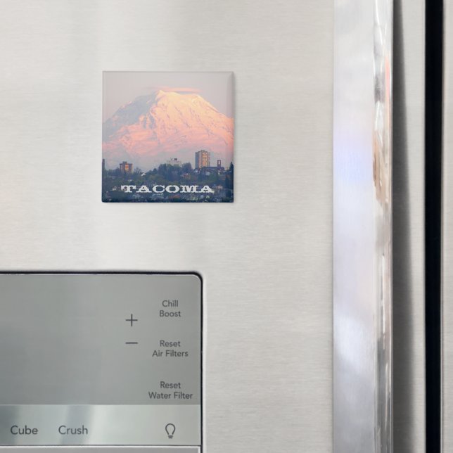 Aimant Tacoma, Washington et Mount Rainier Photo (In situ (réfrigérateur))