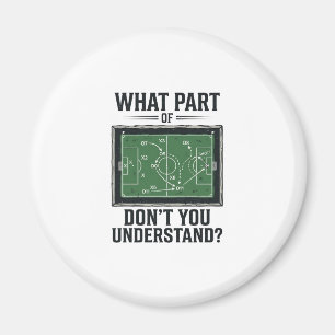 Aimant Tactiques de football drôles Conception de chemise