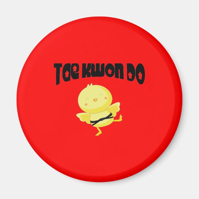 Aimant Tae Kwon Do chick (Devant)