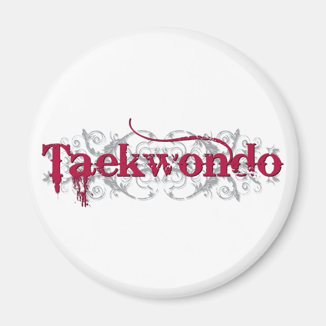 Aimant Taekwondo Red (Devant)