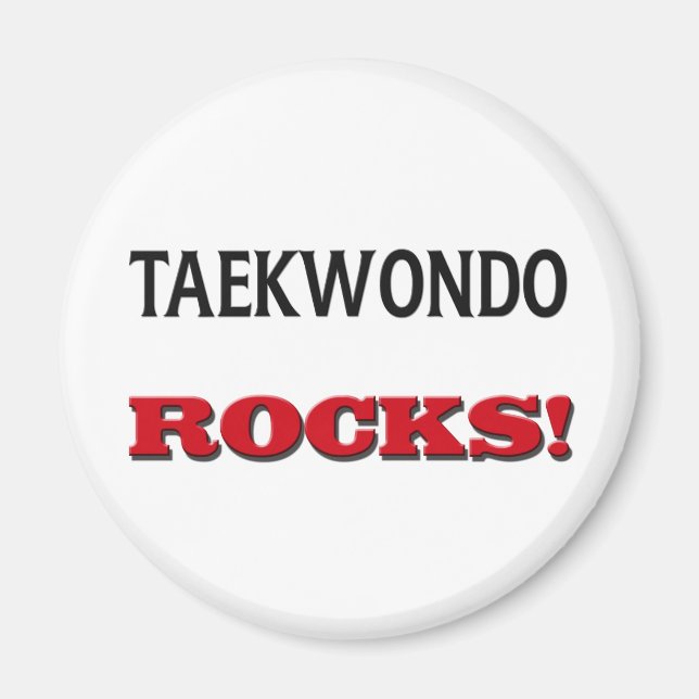 Aimant Taekwondo Rocks (Devant)