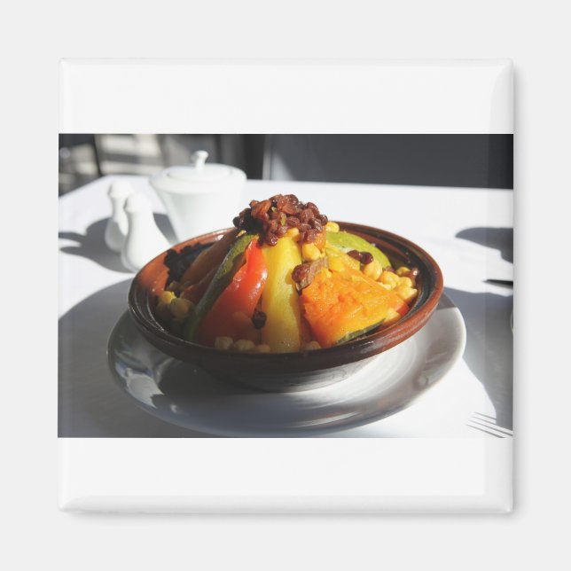 Aimant Tagine marocaine - Cuisine marocaine (Devant)