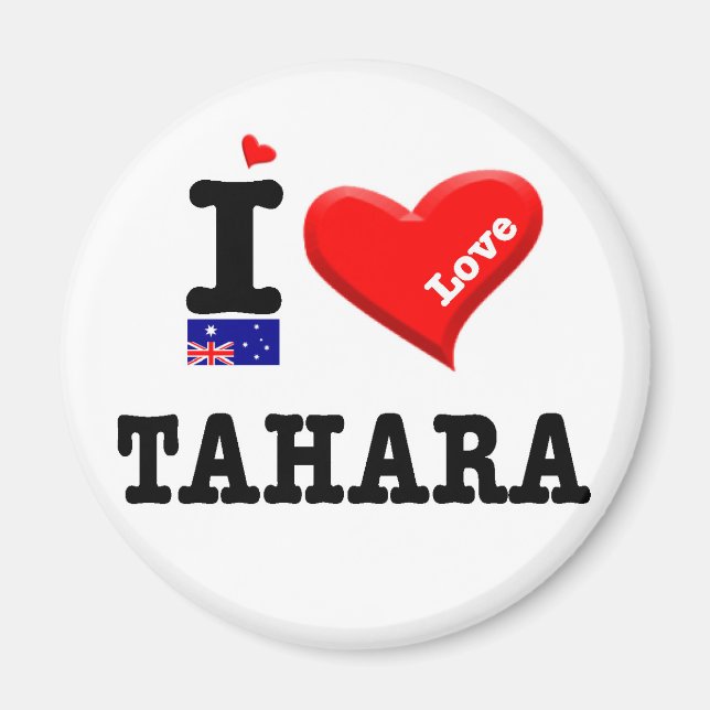 Aimant TAHARA - I Love (Devant)