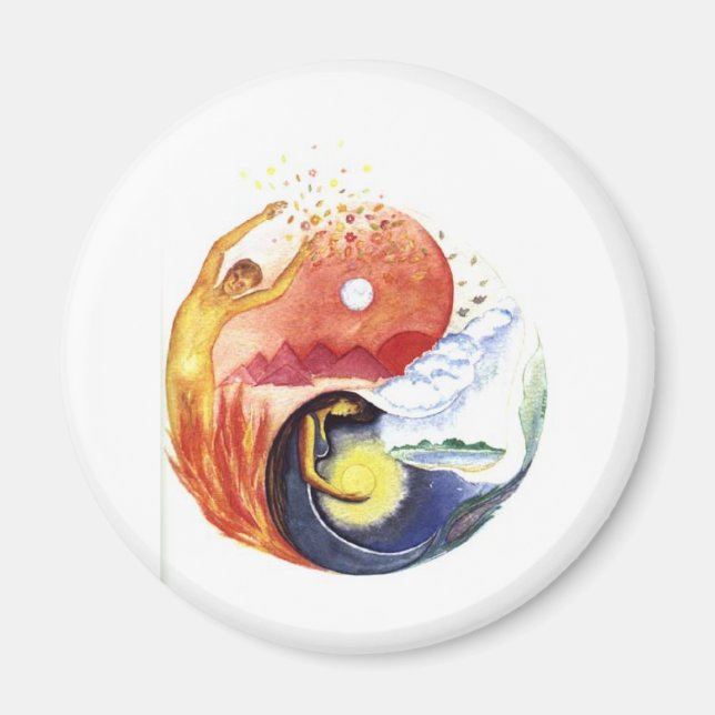Aimant Taijitu illustrating polarity (Devant)