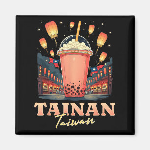 Aimant Tainan Taiwan Boba Bubble Thé Souvenir Taïwanais